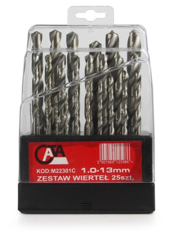 HSS fémfúró klt 25db-os 1,0-13,0mm MAR-POL