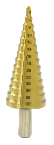 Kúpos lemezfúró készlet 4 db-os HSS, 4-12, 4-20, 4-30, 4-32 mm