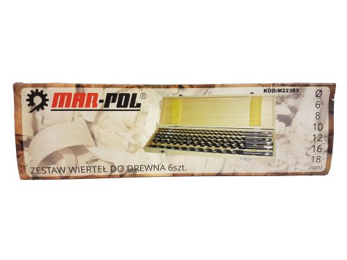 Fafúró klt. 6 db-os 6-18 x 460 mm 