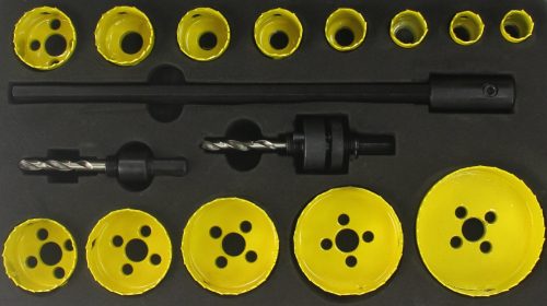 Körkivágó BI-METAL 17 db-os, 19 - 76 mm 