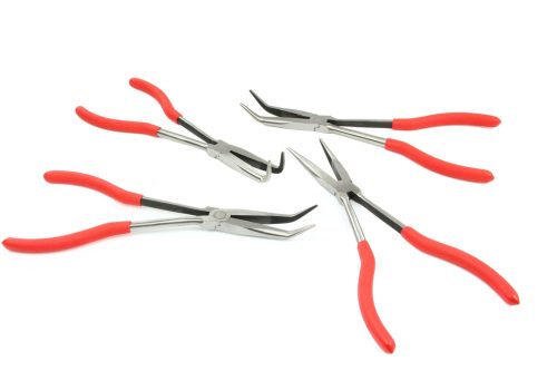 Hosszú hajlított fogó klt. 4db-os 280 mm 