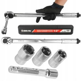   Nyomaték kulcs készlet 1/2" 28-210Nm (17-19-21mm) MAR-POL