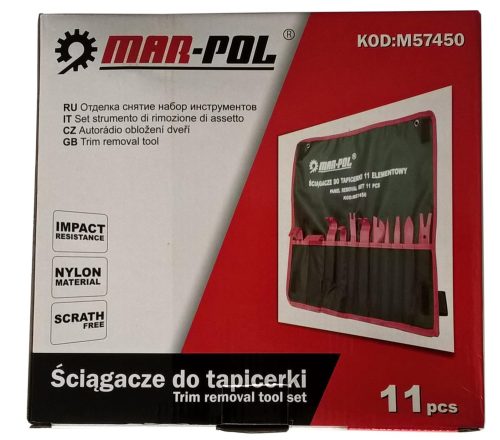 Kárpitpatent kiszedő készlet 11db-os MAR-POL 