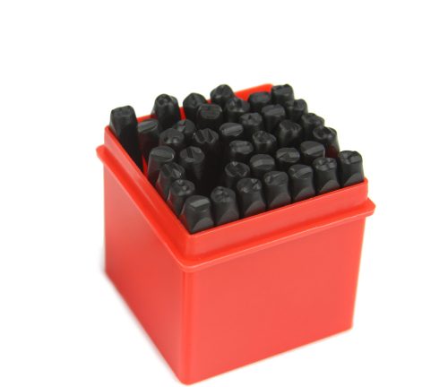 Szám és betű beütő klt 36-db-os 5mm