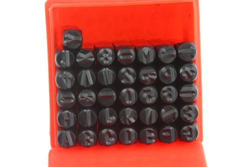Szám és betű beütő klt 36-db-os 5mm