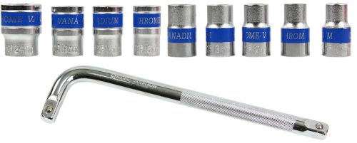 Dugókulcs klt. 1/2", 10 db-os 10-24 mm