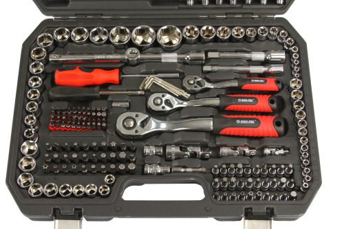 Dugókulcs készlet 1/4", 3/8", 1/2" 216db-os MAR-POL *A