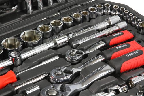 Dugókulcs készlet 1/4", 3/8", 1/2" 216db-os MAR-POL *A