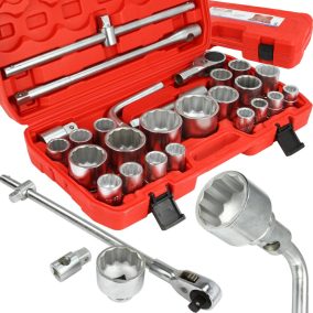 Dugókulcs klt. 3/4-1 colos, 26 db-os 21-65 mm