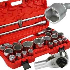 Dugókulcs klt. 3/4-1 colos, hatlapú, 26 db-os 21-65 mm