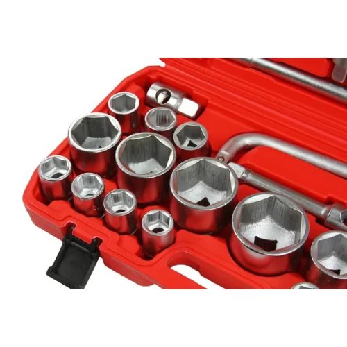 Dugókulcs klt. 3/4-1 colos, hatlapú, 26 db-os 21-65 mm