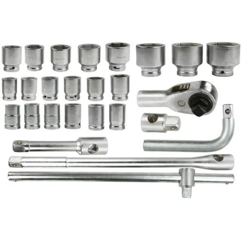 Dugókulcs klt. 3/4-1 colos, hatlapú, 26 db-os 21-65 mm