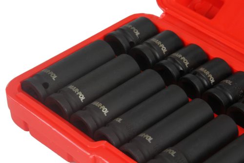 Gépi dugókulcs klt. 20db-os 10-19mm 1/2” MAR-POL *A