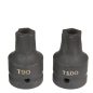 3/4" MP torx + spline ütőaljzat és bit klt. 6db-os