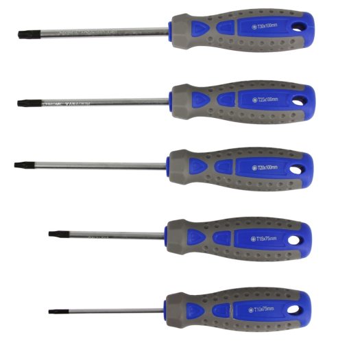 Csavarhúzó klt., 5 db-os, TORX