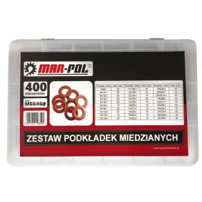 Réz alátétek klt. 400 db-os