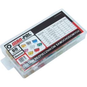 Autó biztosíték klt. 80 db-os