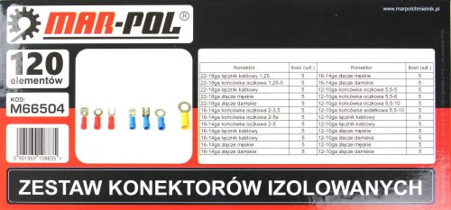 Szigetelt csatlakozó klt. 120 db-os