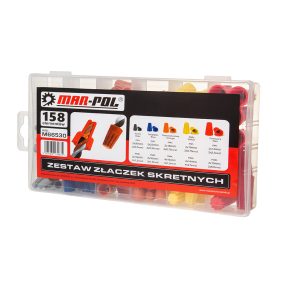 Sodrott kábelcsatlakozó klt. 158db-os MAR-POL