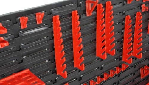 Szerszámfal 230x78 cm, 45 db tálcával