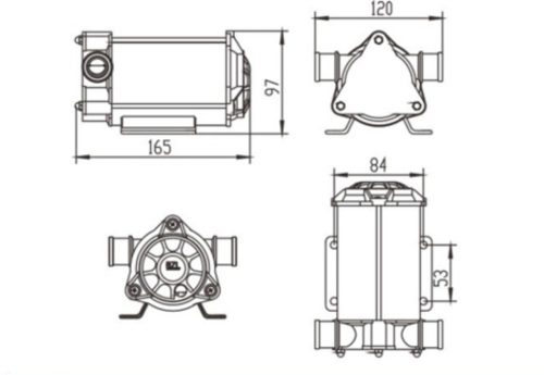 Univerzális folyadék szivattyú 12V-os. *A