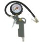 Pumpáló pisztoly nyomásmérő órával ,acél bliszter *A