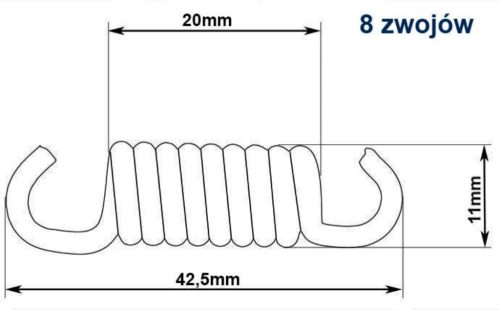 Fűkasza kuplung rugó