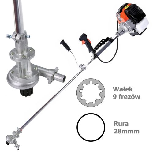 Fűkasza vízszivattyú adapter 28 mm 9T + tartozékok MAR-POL