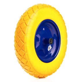 Tömör talicska kerék PU 4.00-8 /KOCKA mintázat/