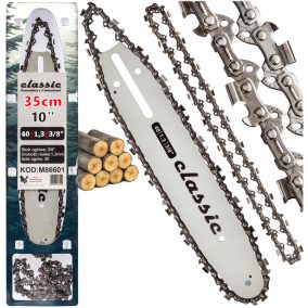   Láncvezető 2db lánccal, 10" / 3/8" / 1,3 mm / 40 szemes Classic *A