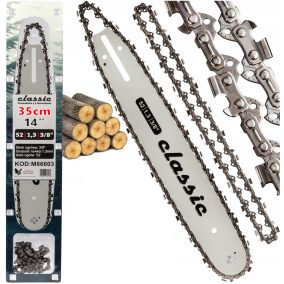   Láncvezető 2db lánccal, 14" / 3/8" / 1,3 mm / 52 szemes Classic *A