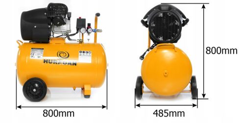 Kompresszor 100l 2T 6-8 bar 230V/3kW HURAGAN