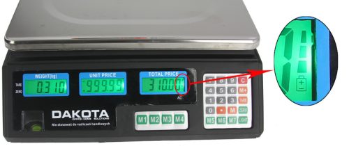 Digitális mérleg 40kg DAKOTA
