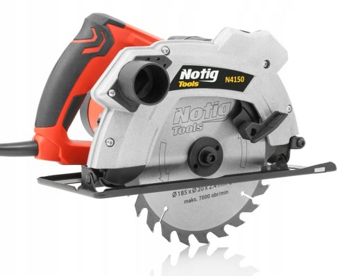 Elektromos kézi körfűrész 230V, 185mm, 1650W NOTIG *A
