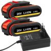Akkumulátoros fúró-, csavarozó  20 V-OS LI-ON 2x2,0 Ah LED NOTIG