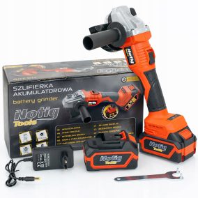   Akkumulátoros sarokcsiszoló 125mm 20V 2x3.0 Ah szénkefementes NOTIG