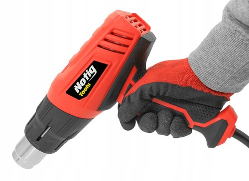 Elektromos hőlégfúvó  230V, 1000/2000W + 5 fúvóka