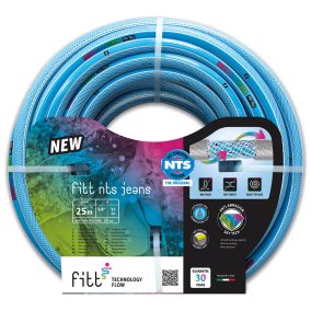   Locsolótömlő NTS JEANS 3/4 colos - 25 fm csavarodásmentes