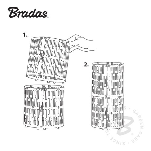 Fatörzsvédő TreeSave MULTI High 20cm x 33cm, 4 db-os szürke