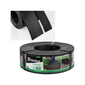 Univerzális szegély WOOD BORDER 78mm x 2,8mm x 10m fekete