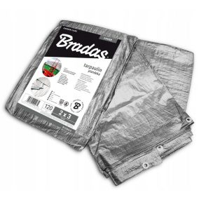   Ponyva, ezüst 4x8 m, 120gr/nm(K8)-(A névleges mérettől a valós méreteltérés akár 5% is lehet.)