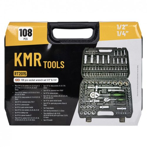 Dugókulcs készlet 1/2" 1/4" 108db-os *A