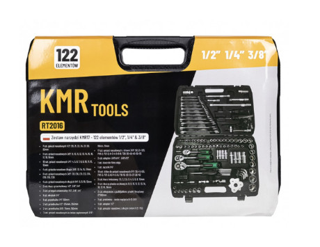 Dugókulcs klt. 122db-os 1/2" 3/8" 1/4" *A