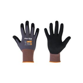 Védőkesztyű 9 FLEX GRIP SANDY, nitril-spandex.