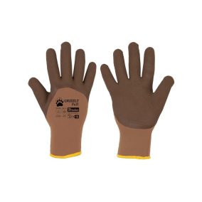 Védőkesztyű 9 GRIZZLY FULL, latex