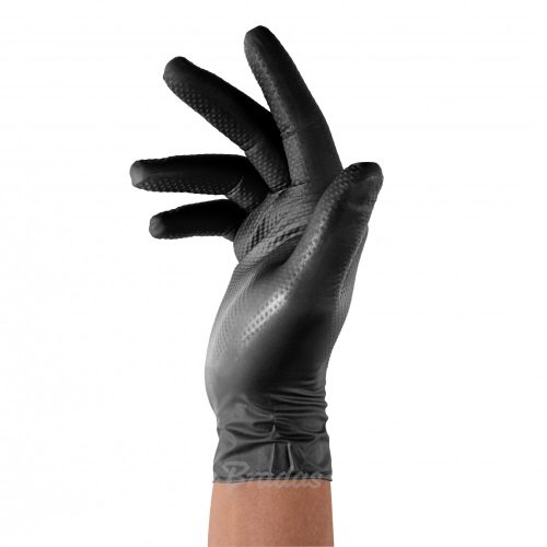 DIAMOND latexmentes védőkesztyű XL 9-10 méret, fekete