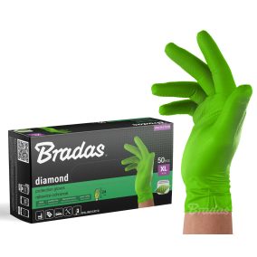 DIAMOND latexmentes védőkesztyű XL 9-10 méret, zöld