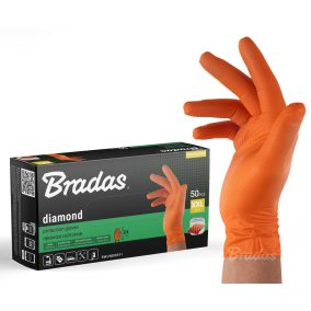 DIAMOND latexmentes védőkesztyű XXL 10-11 méret, narancs