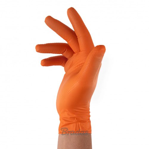 DIAMOND latexmentes védőkesztyű M 7-8 méret, narancs