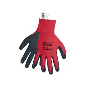 Védőkesztyű 11 PERFECT GRIP RED, latex.